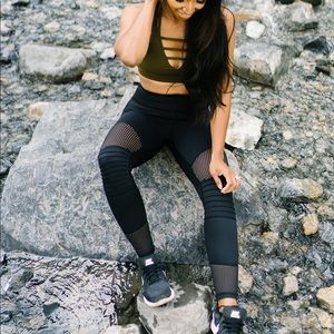 ZYIA black moto leggings NEW size 6-8